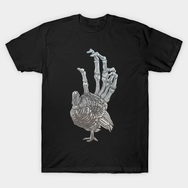 Hand Turkey T-Shirt by RaLiz